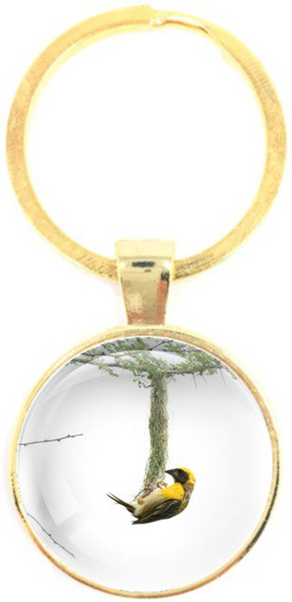 Sleutelhanger Glas - Vogel