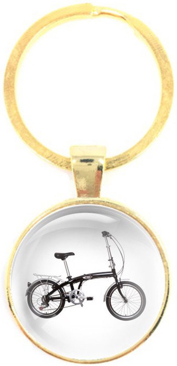 Sleutelhanger Glas - Vouwfiets