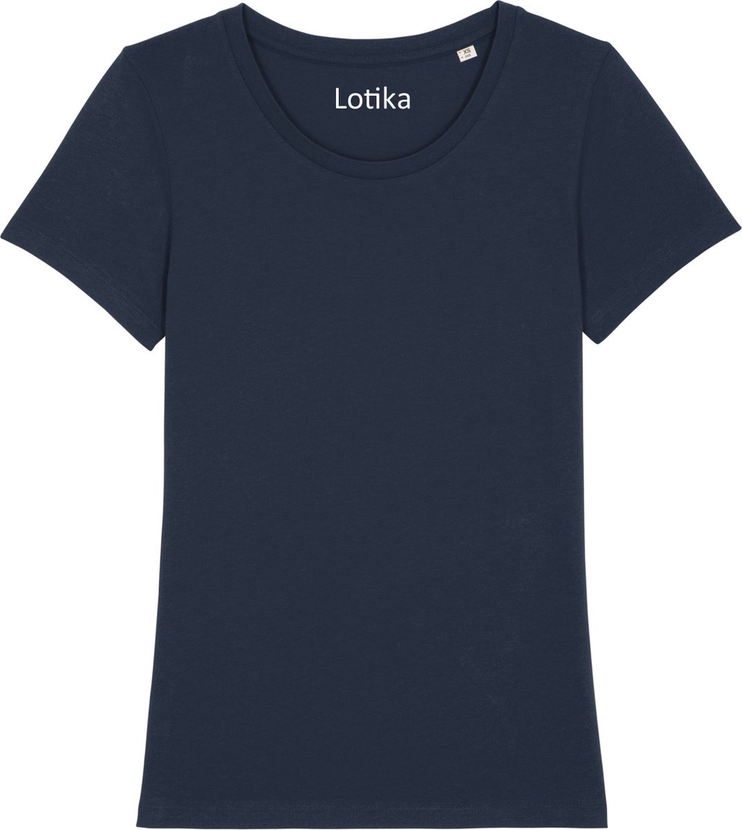 Lotika Yara T-shirt dames biologisch katoen - navy