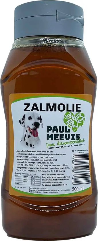 Paul Meevis Zalmolie puur 500ml