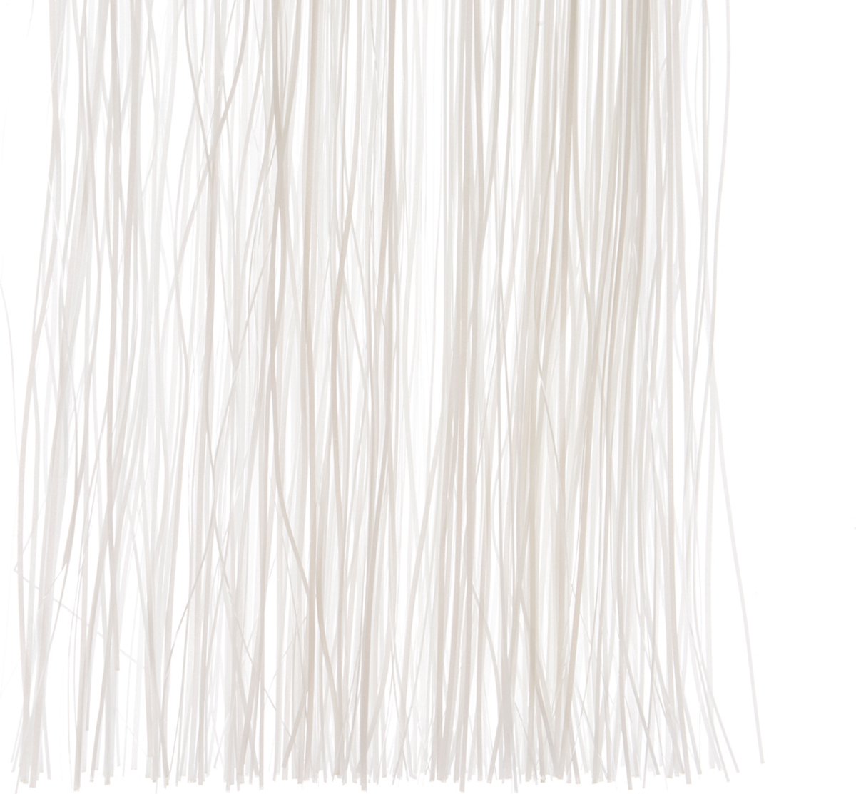 Decoris lametta vinyl glanzend H40cm wit L0.10-B50.00-H40.00cm