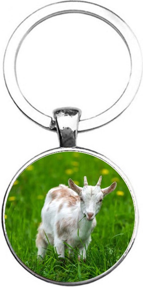 Sleutelhanger Glas - Geit