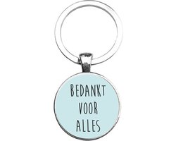 Sleutelhanger Glas - Bedankt Voor Alles