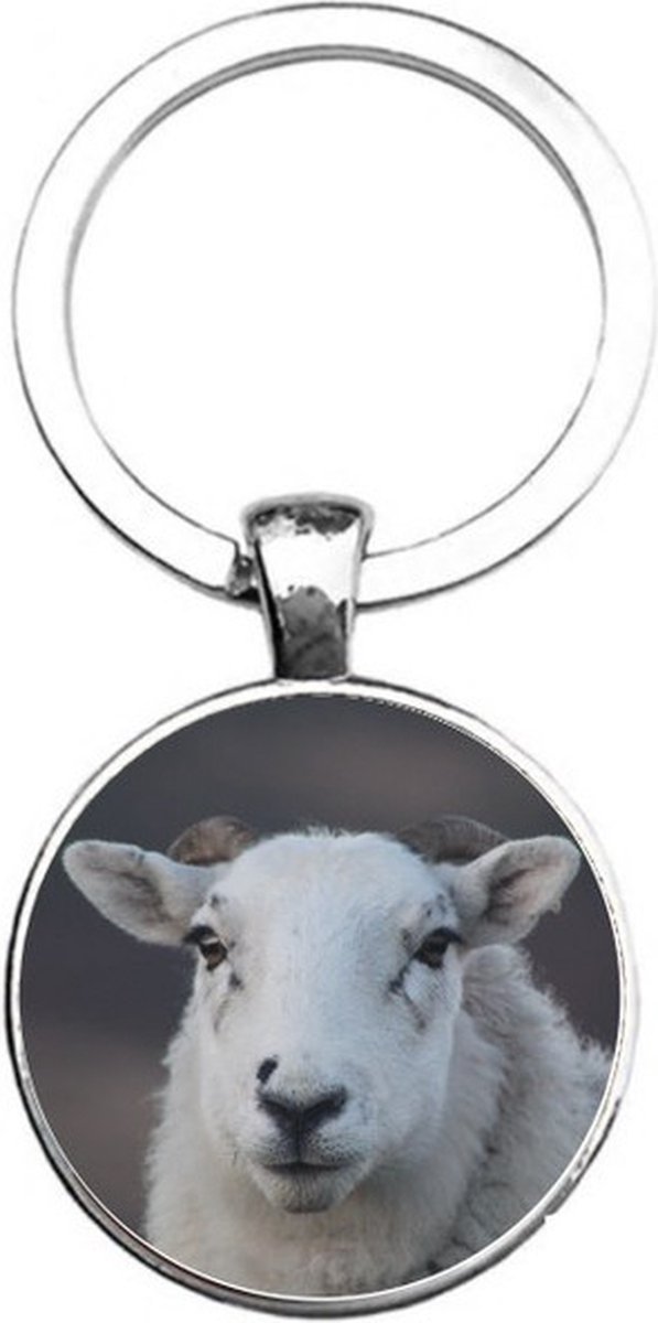 Sleutelhanger Glas - Schaap