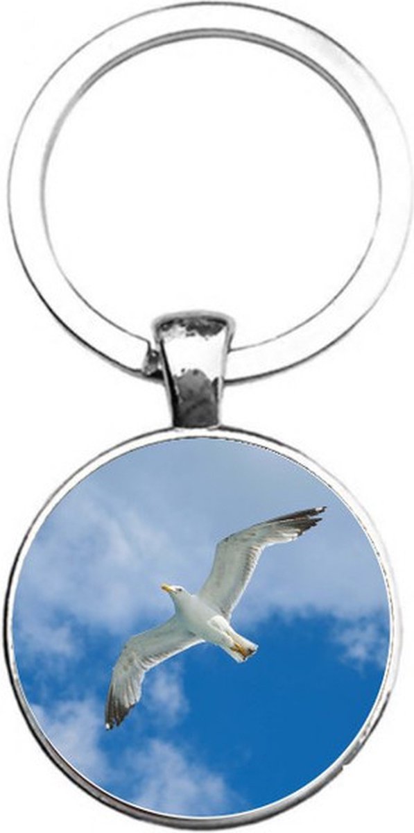 Sleutelhanger Glas - Meeuw