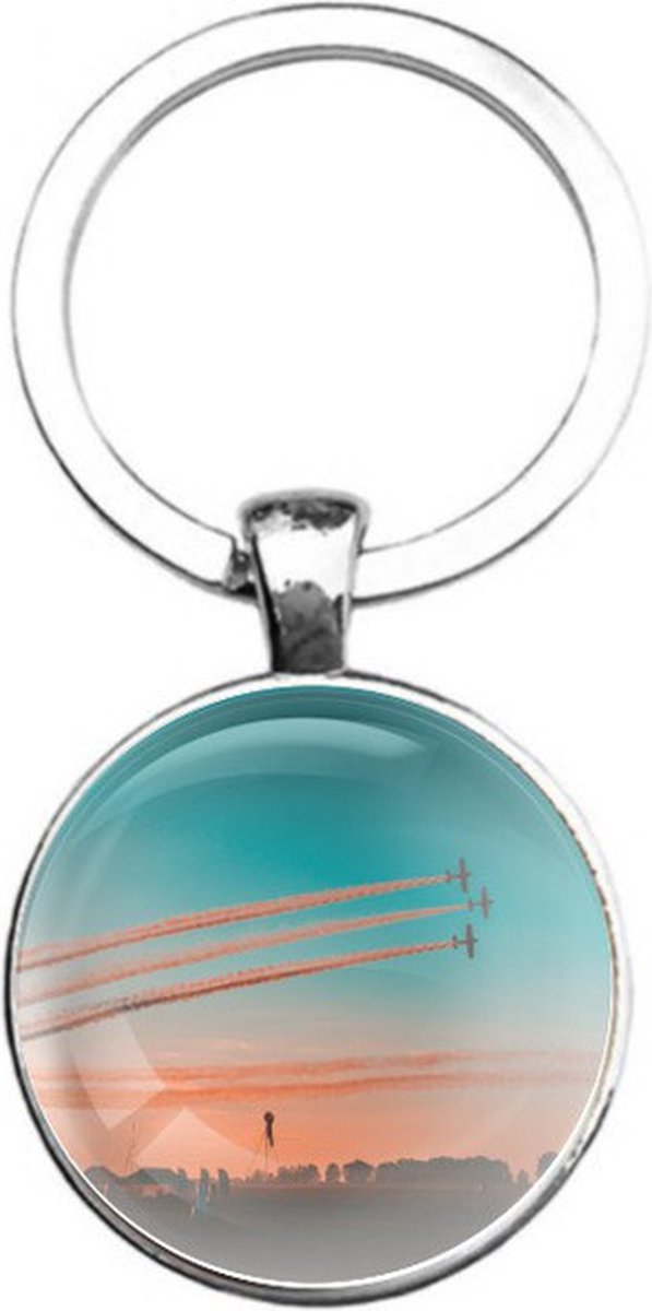 Sleutelhanger Glas - Vliegtuigen