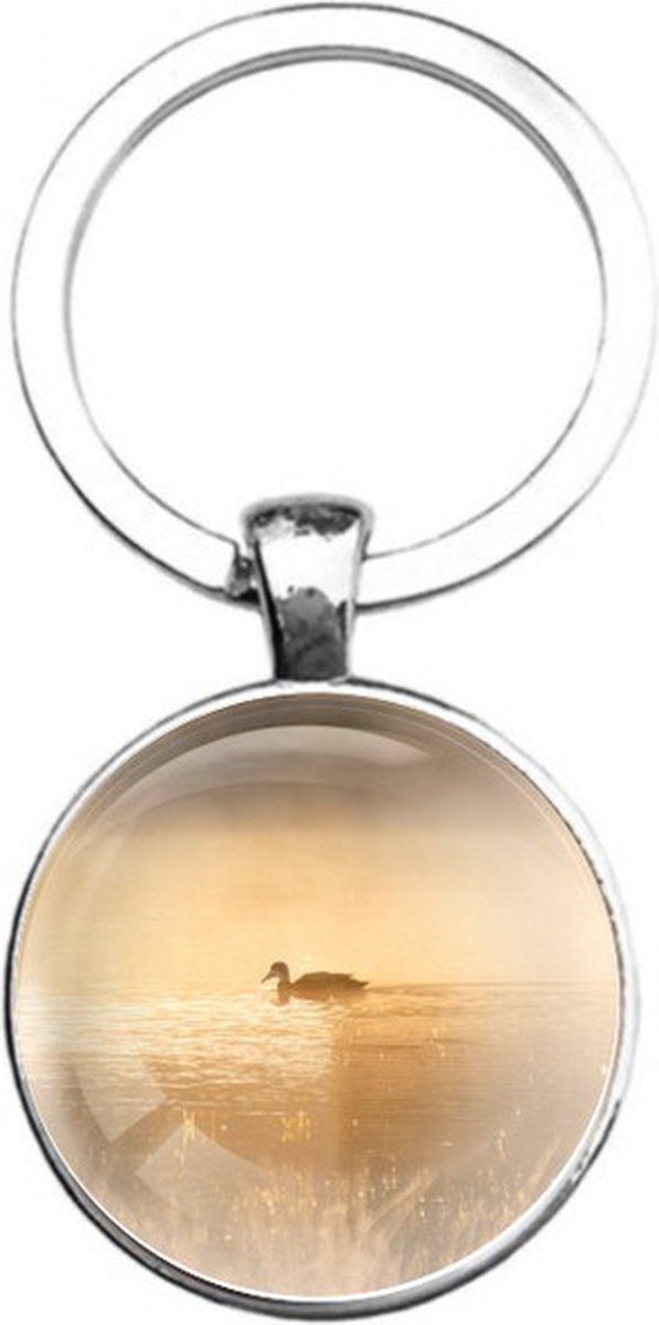 Sleutelhanger Glas - Eend