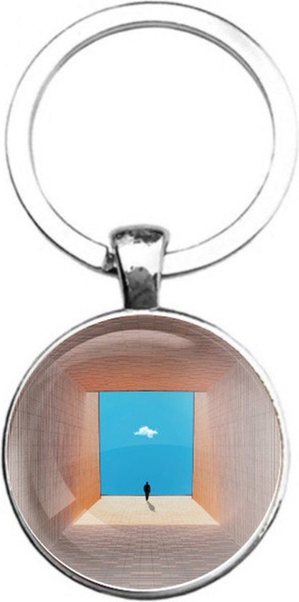 Sleutelhanger Glas - Kubus