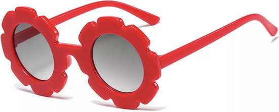 Babycure kids zonnebril - Rood, Wit, Geel - 3 kleuren brillen - Hippe flower sunglass - Stoer voor kinderen van Babycure — afbeelding 4