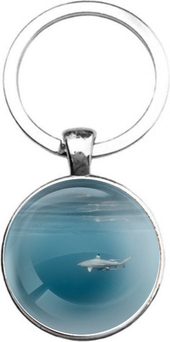 Sleutelhanger Glas - Haai