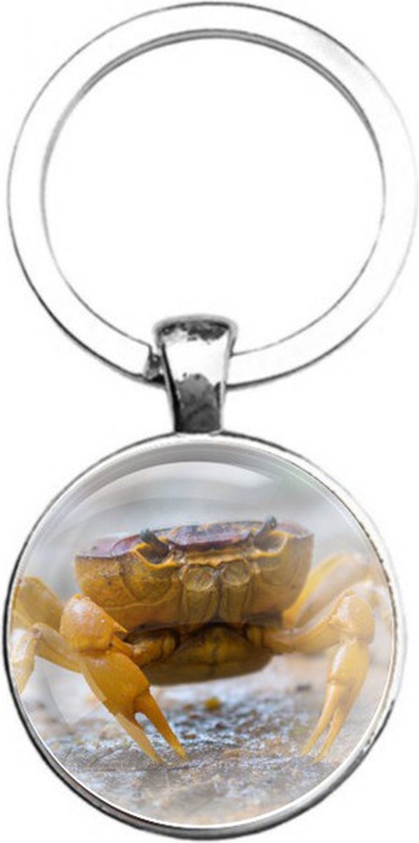 Sleutelhanger Glas - Krab