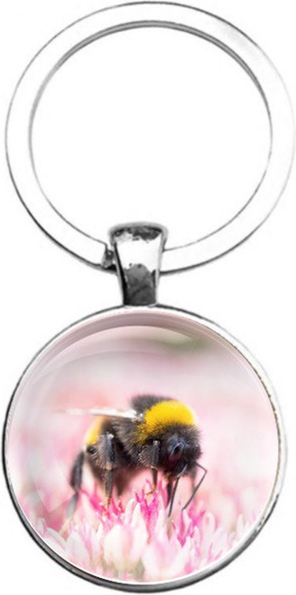 Sleutelhanger Glas - Bij