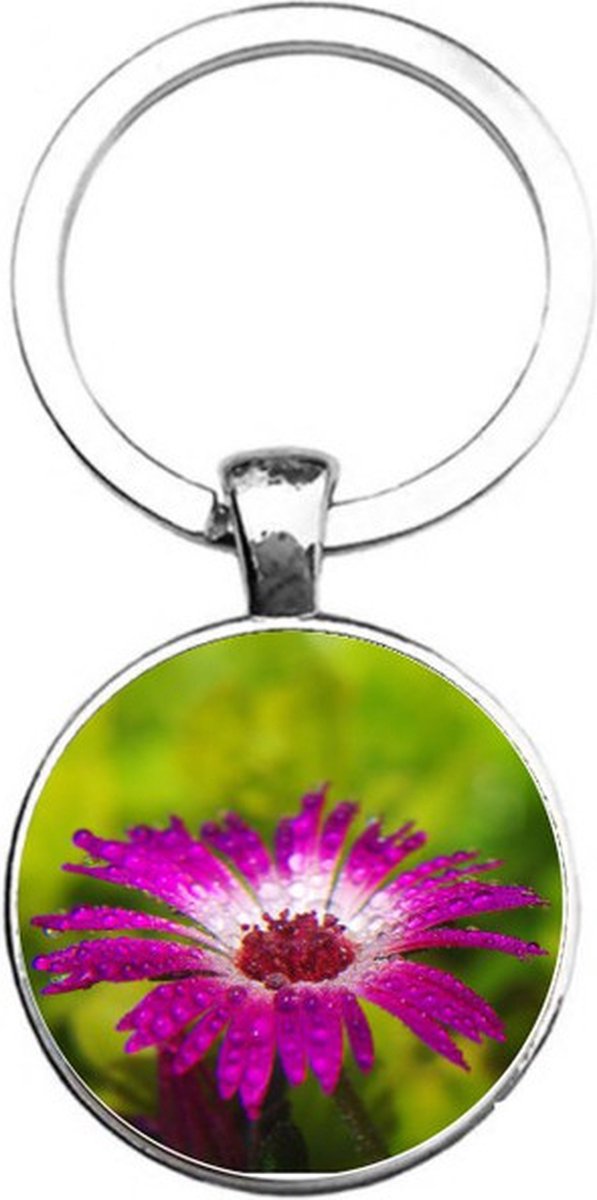Sleutelhanger Glas - Bloem