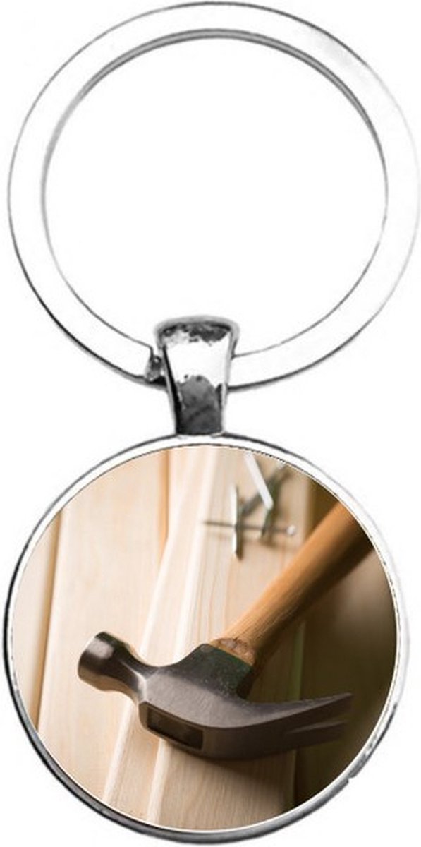 Sleutelhanger Glas - Hamer