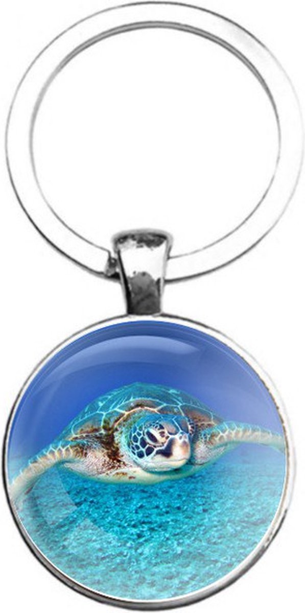 Sleutelhanger Glas - Schildpad
