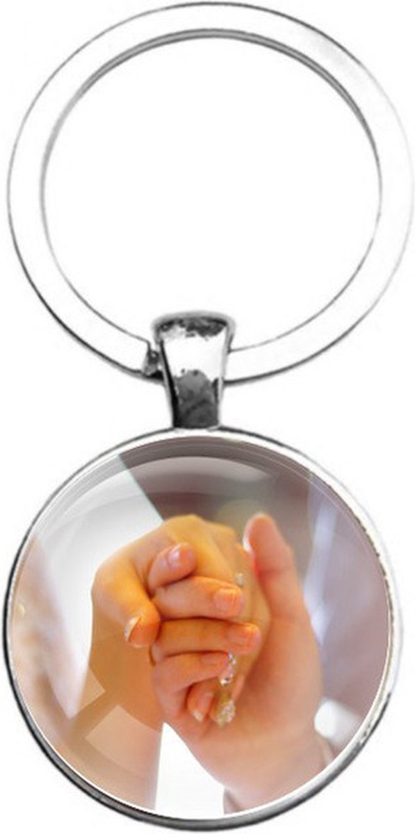 Sleutelhanger Glas - Getrouwd