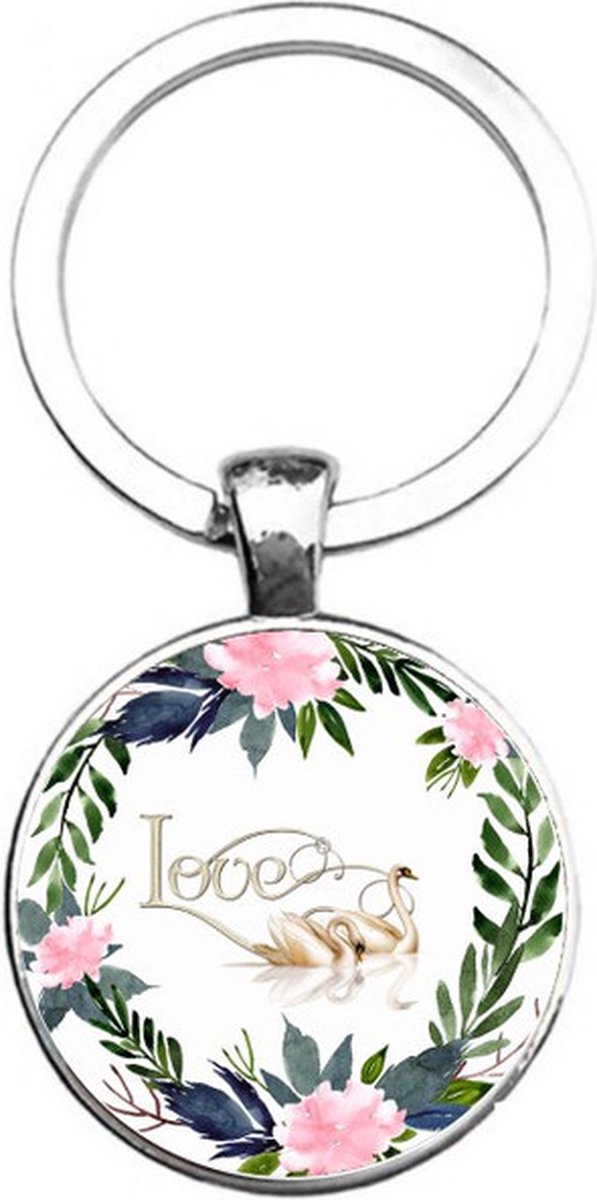 Sleutelhanger Glas - Love