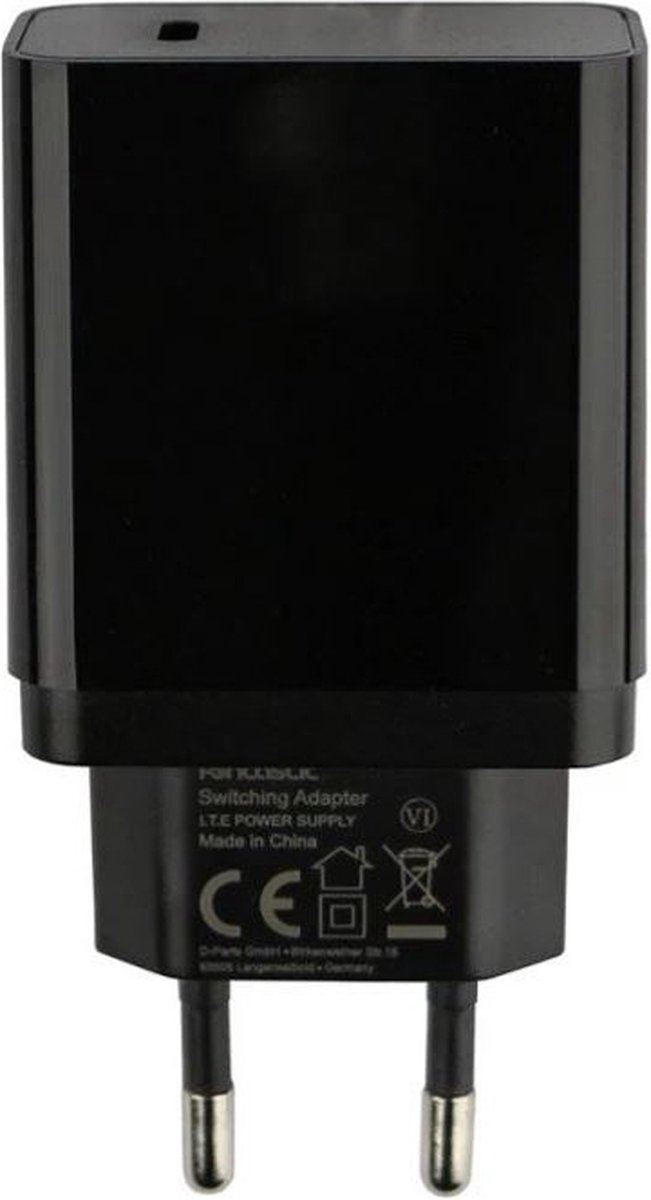 Fontastic 260469 Snellader USB-C - Power Delivery - 25W - Zwart