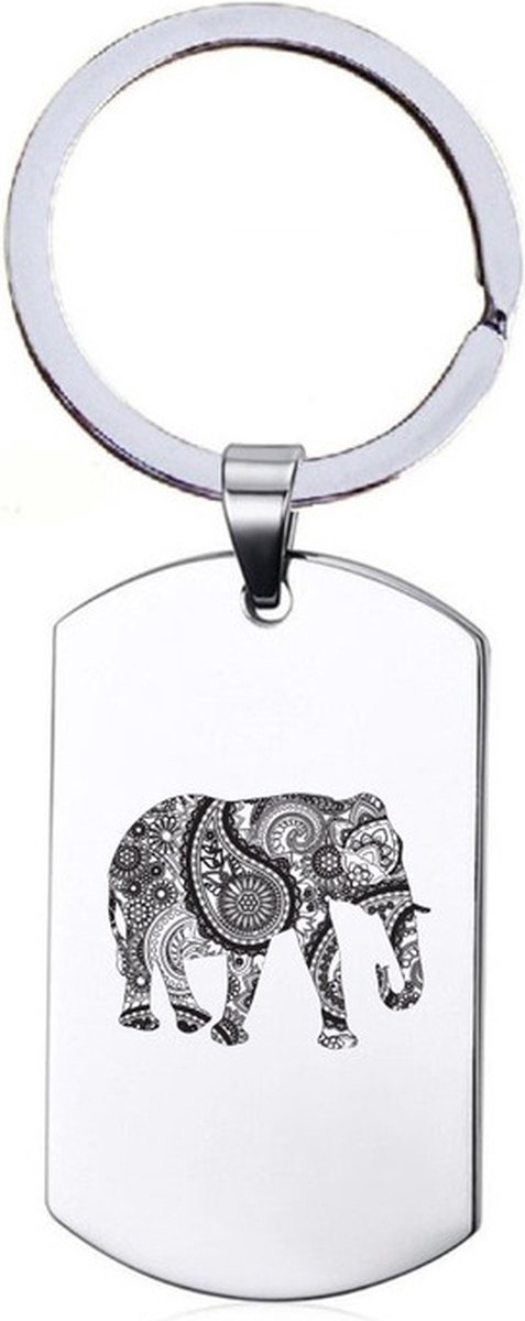 Sleutelhanger RVS - Olifant