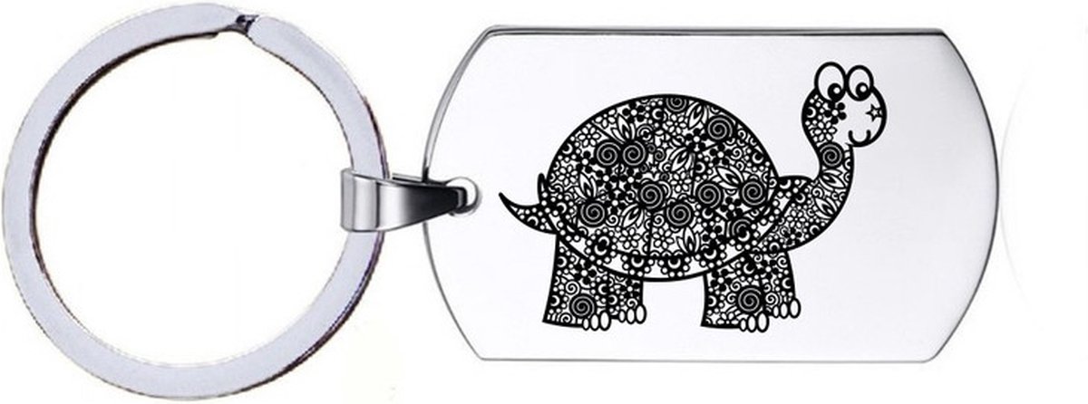 Sleutelhanger RVS - Schildpad