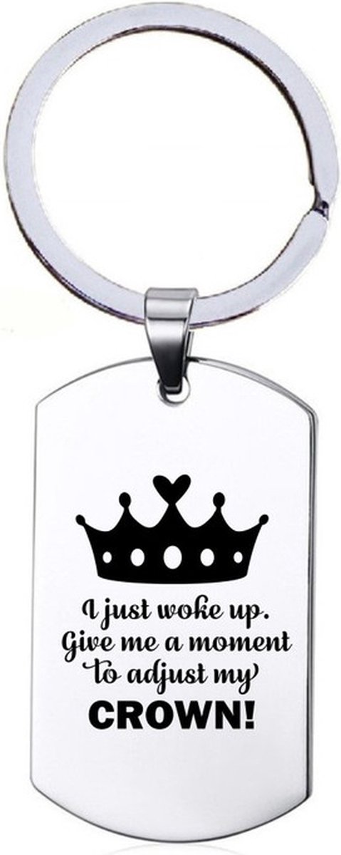 Sleutelhanger RVS - Crown