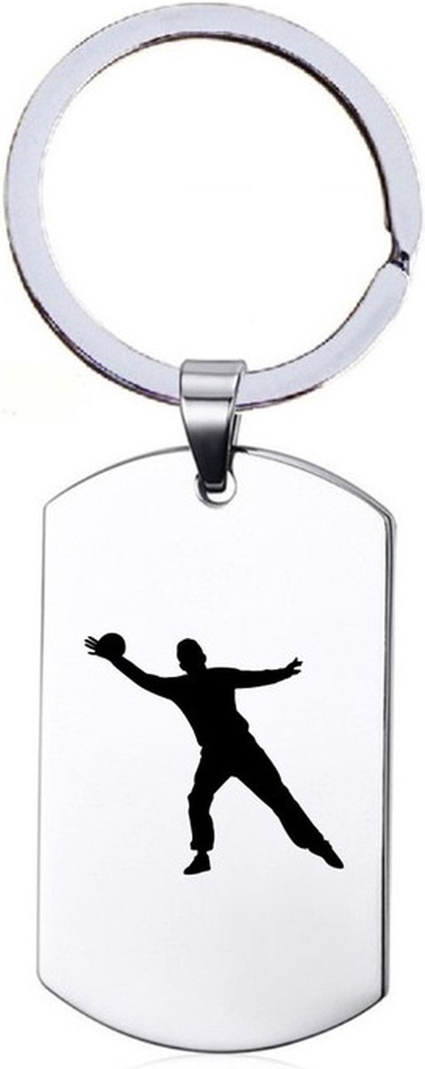 Sleutelhanger RVS - Honkbal