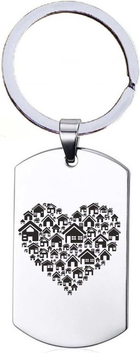 Sleutelhanger RVS - Hart