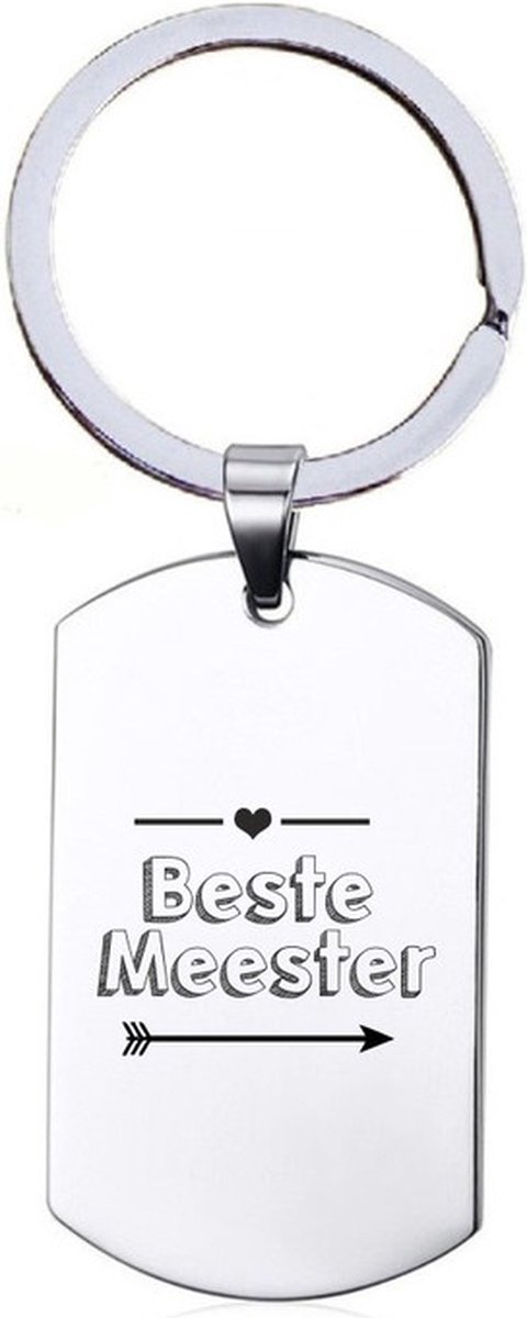 Sleutelhanger RVS - Beste Meester