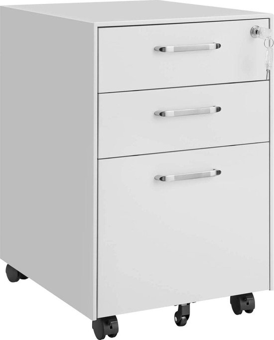 Rolcontainer, Onder Bureau, Archiefkast Met Wieltjes, Voor Documenten