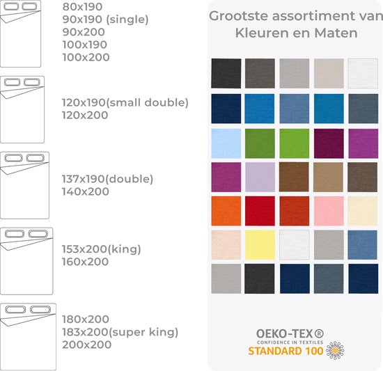 Double Jersey Hoeslaken - Hoeslaken 180x200+30 cm - 100% Katoen  Burgundy