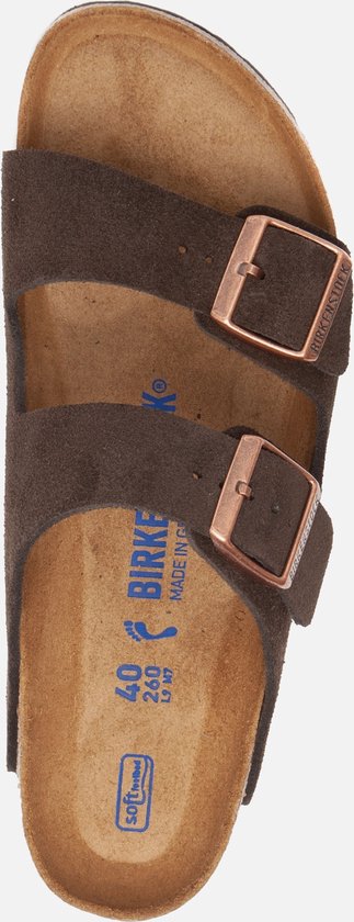Birkenstock Arizona SFB slippers bruin Nubuck - Heren - Maat 43