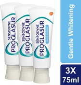 Bol.com Sensodyne - Tandpasta - Proglasur Multi Action Gentle Whitening - 75ml - 3 Stuks - Voordeelverpakking aanbieding