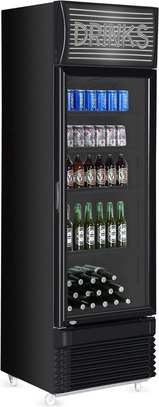 Koelkast: Maxxfrost Glasdeur koelkast volledig zwart | Horeca kwaliteit |, van het merk Maxxfrost