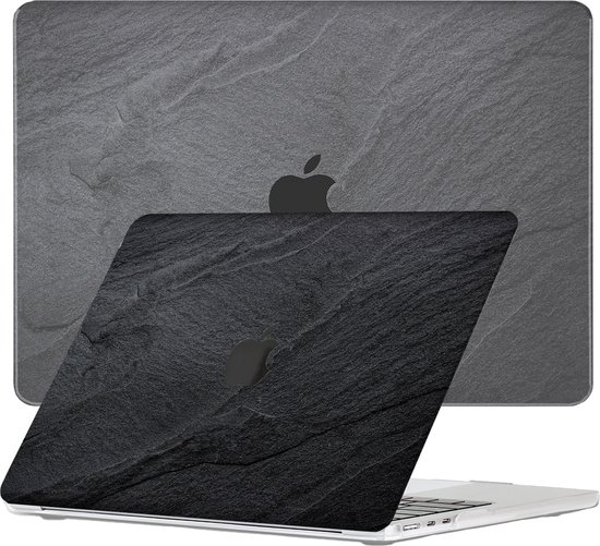 Lunso - housse de protection - MacBook Air 13 pouces M2 (2022) - Black Stone