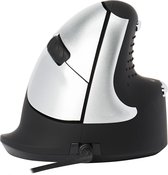 R-Go HE Muis - Ergonomische - Verticaal - Medium - Met draad - Zwart