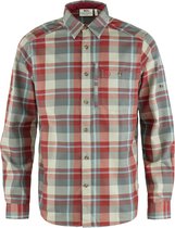 Fjallraven Fjallglim Shirt Men - Outdoorblouse - Heren - Rood/grijs - Maat S