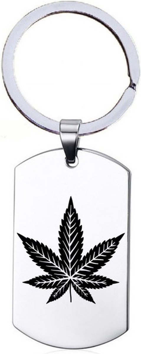 Sleutelhanger RVS - Weed