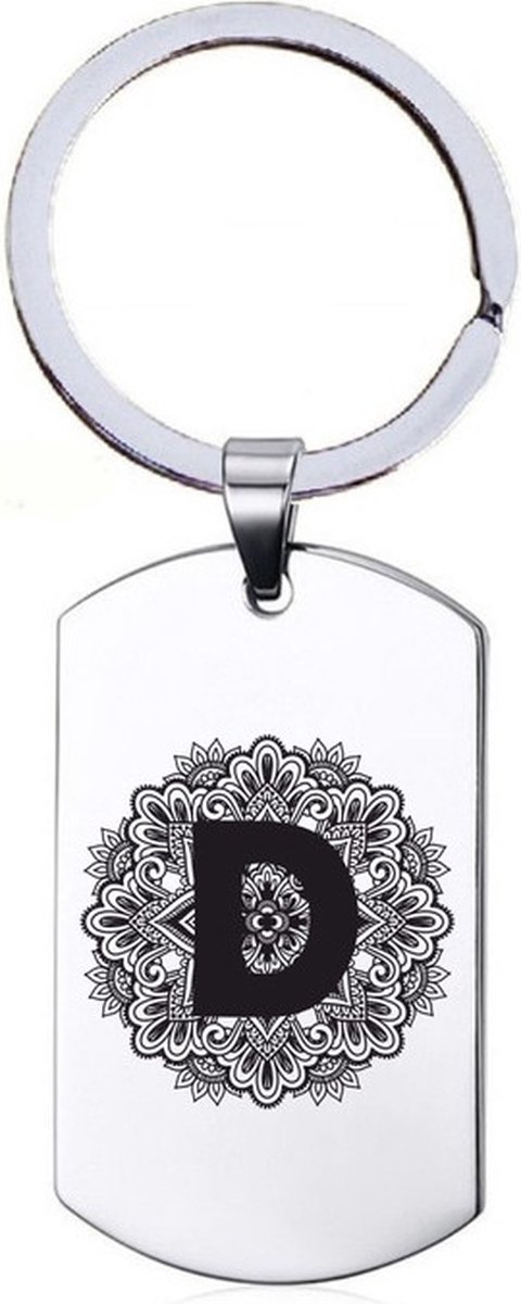 Sleutelhanger RVS - D Mandala