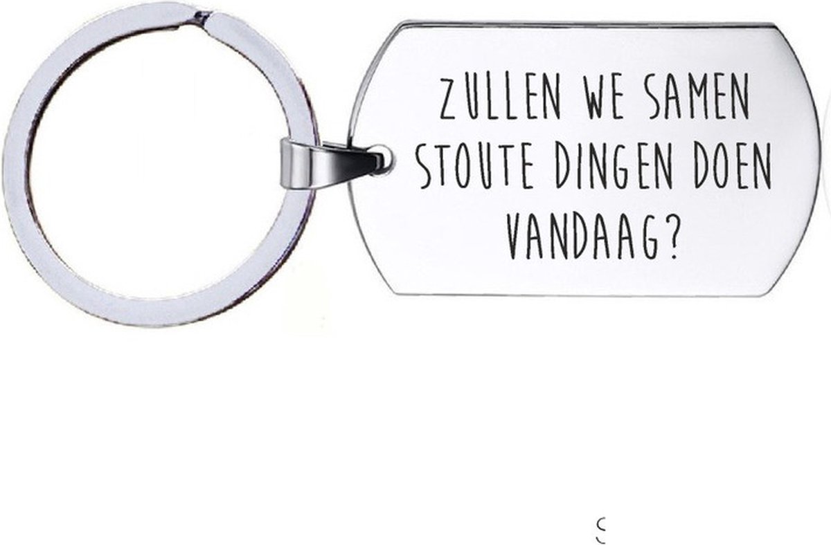 Sleutelhanger RVS - Stoute Dingen