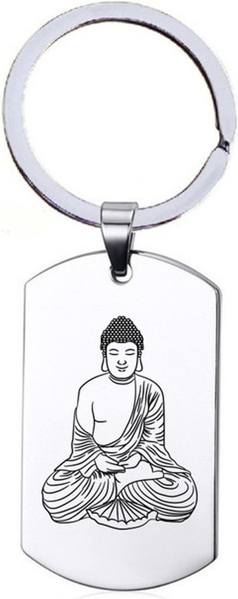 Sleutelhanger RVS - Buddha