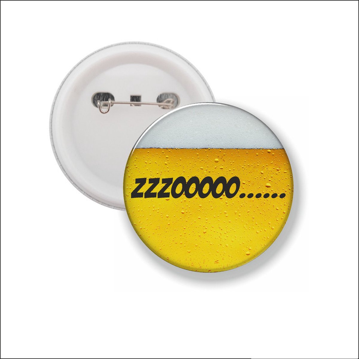 Button Met Speld 58 MM - ZZZOOOOO…...