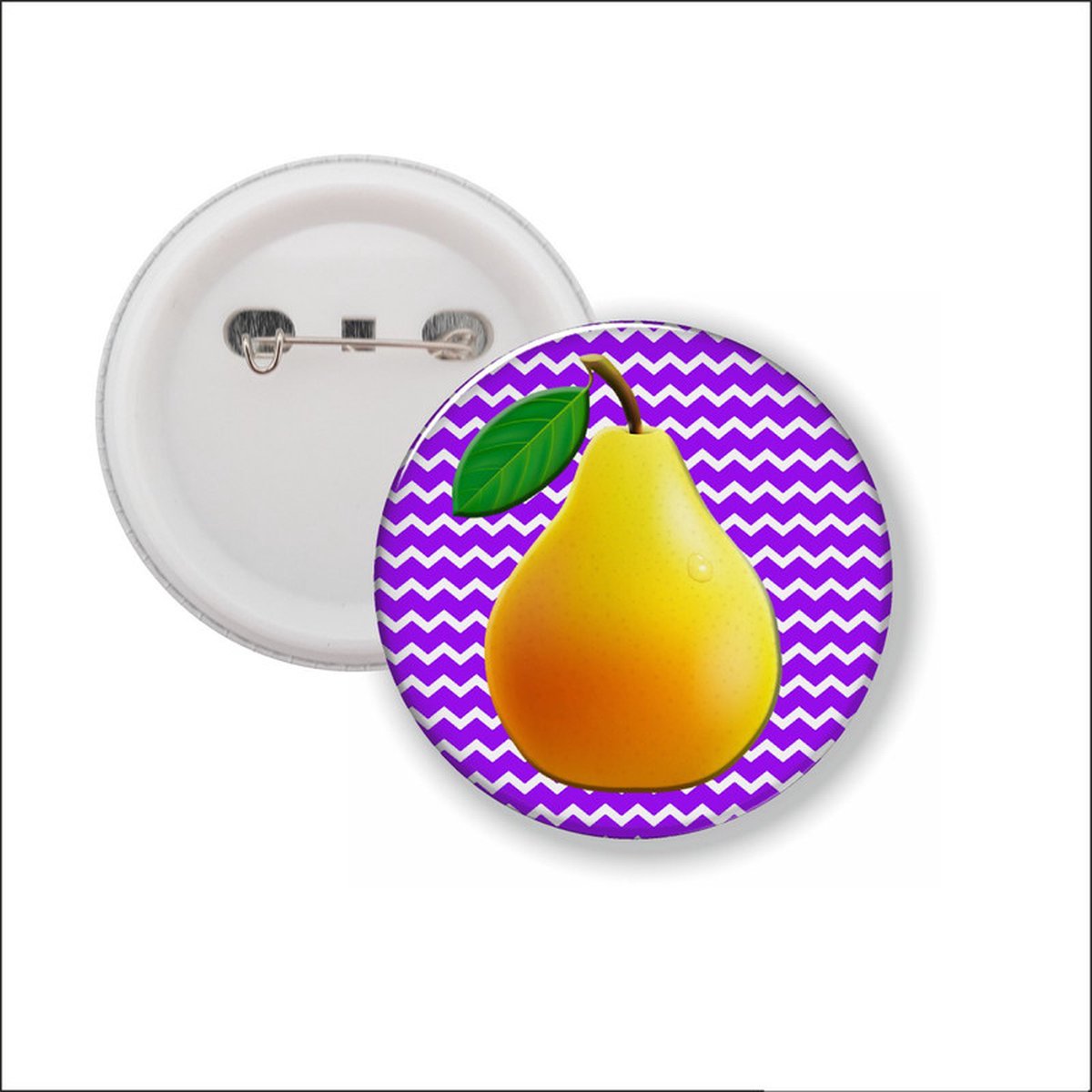 Button Met Speld - Fruit