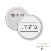 Button Met Speld 58 MM - Christina