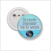 Button Met Speld 58 MM - De Liefste Stiefvader Van De Wereld
