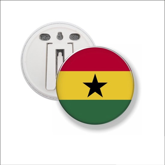 Button Met Magneet 58 MM - Vlag Peru - NIET VOOR KLEDING