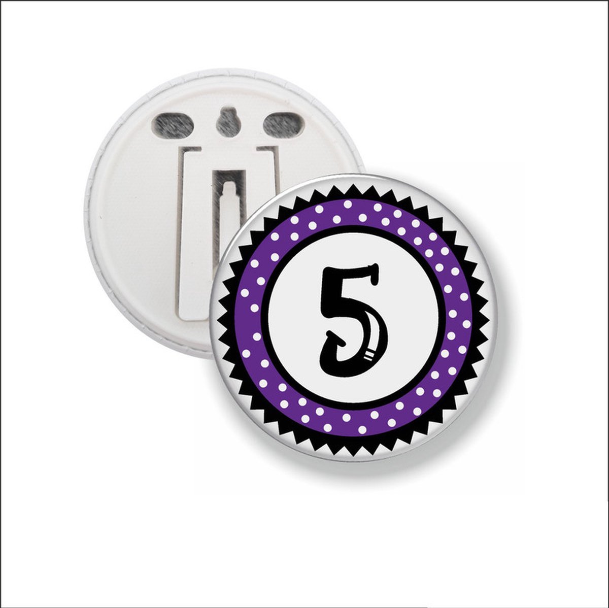 Button Met Clip 58 MM - 5