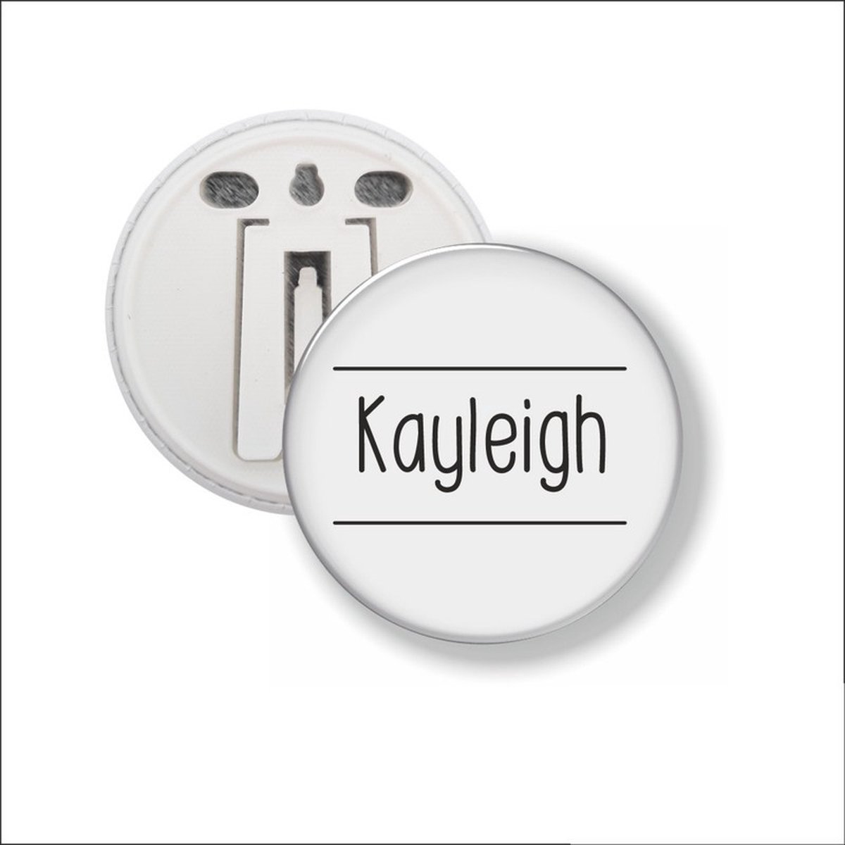 Button Met Clip 58 MM - Kayleigh