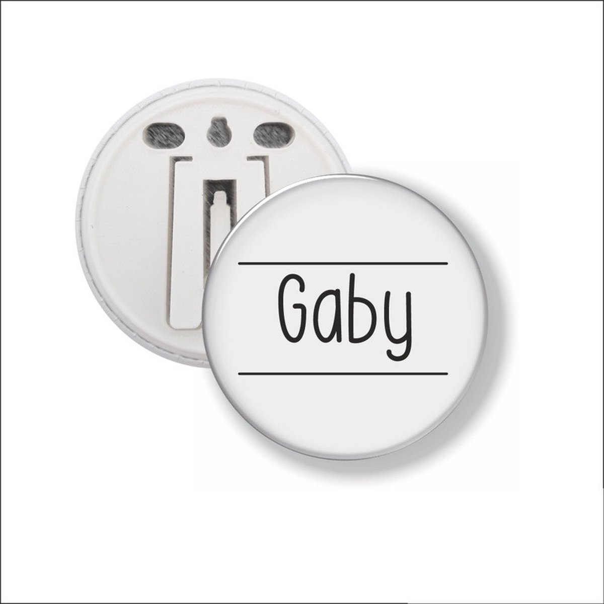 Button Met Clip 58 MM - Gaby