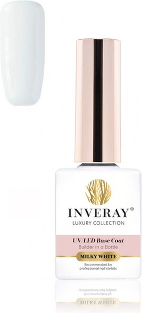 Inveray BIAB - UV/Led - Builder gel in a bottle - Milky White Base - Professionele builder gel ook voor thuis - HEMA 12 free