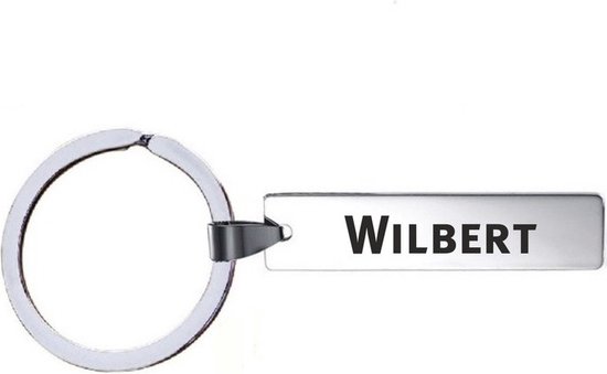 Sleutelhanger Met Naam - Wilbert - RVS